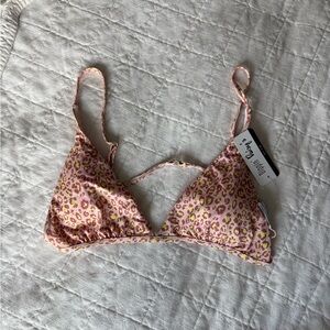 Dippin Daisy Leopard Print Swim Top